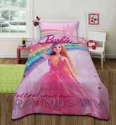 Rainbow Barbie kids Bedsheet Set D#011